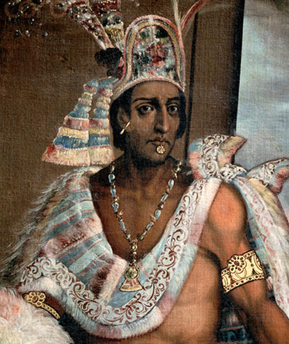 Montezuma, o último imperador azteca .