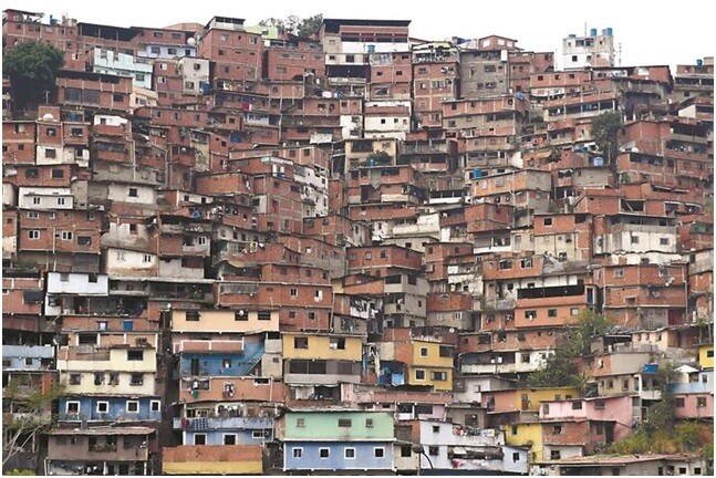 Favela em Caracas.