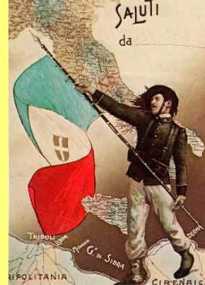 Propaganda italiana do colonialismo.
