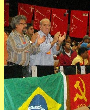 Ivan Pinheiro (� direita) e Edmilson Costa.