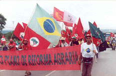 Manifestao do MST.