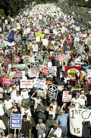 Manifesta��o contra a guerra nos Estados Unidos