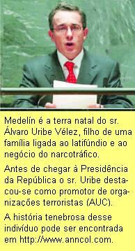 Uribe, um fascista com curriculum de atrocidades