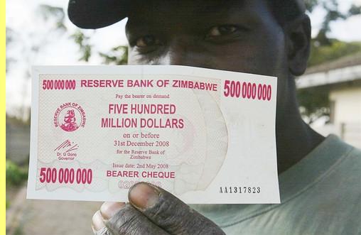 D�lar US: a caminho da paridade com o do Zimbabwe...