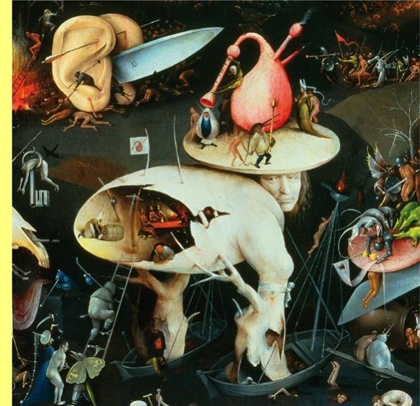Bosch, 'Jardim das del�cias', 1503-1504.