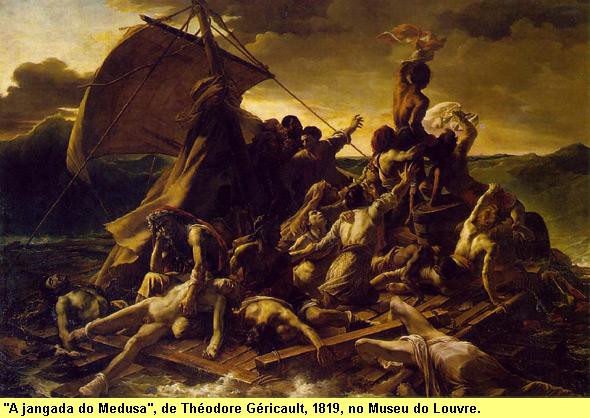 'A jangada do Medusa', de Th�odore G�ricault, 1819.