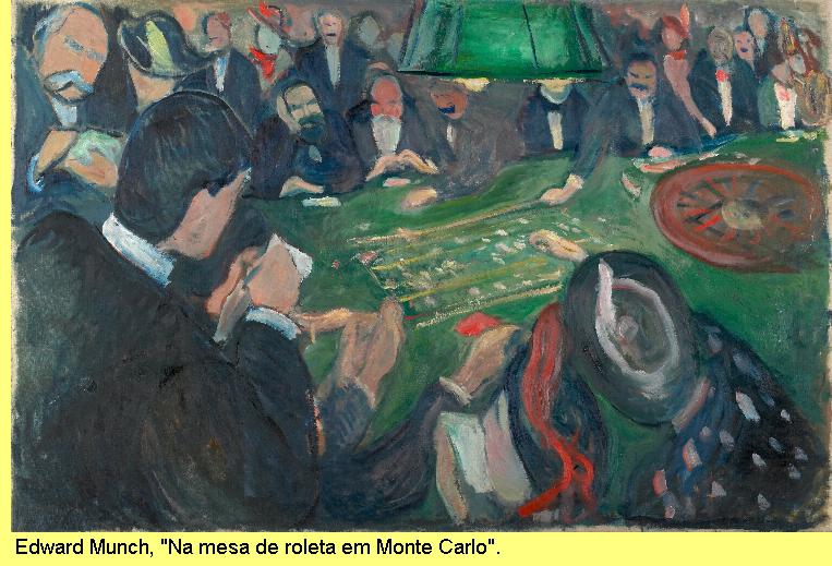 'Na mesa de roleta em Monte Carlo', de Edward Munch.
