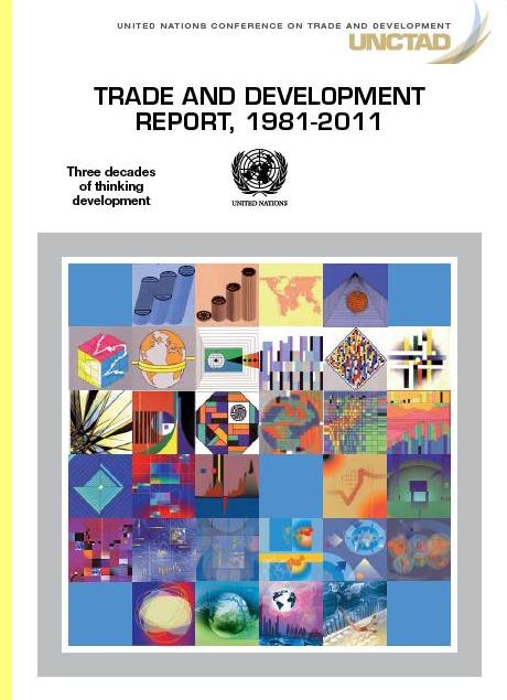Capa do �ltimo relat�rio TDR. da UNCTAD.