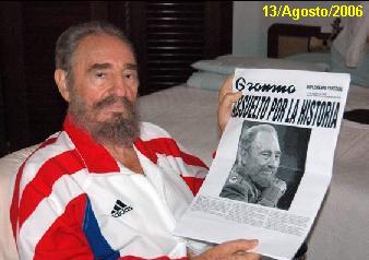 Fidel j� em convalescen�a.