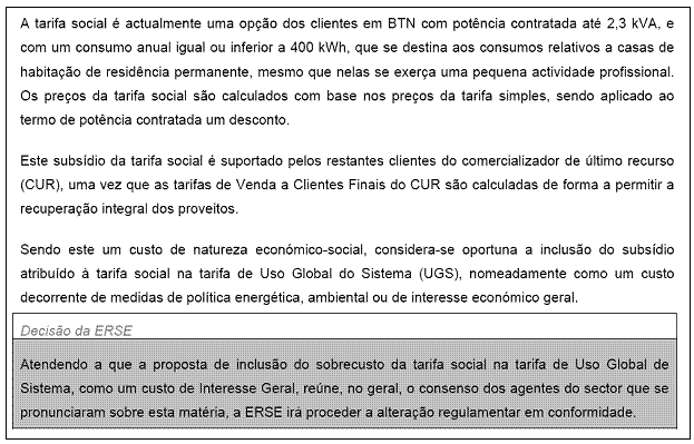 Documento da ERSE.
