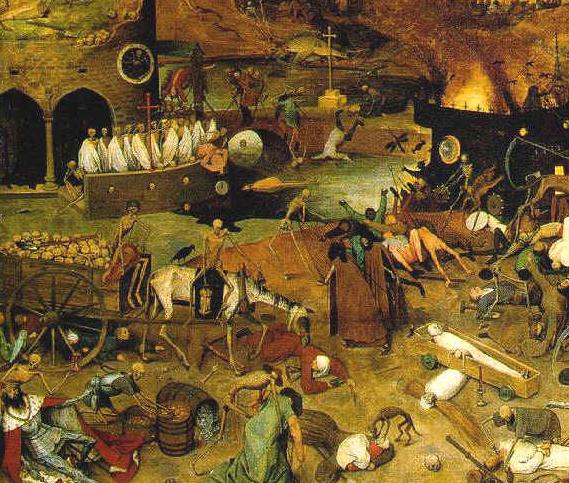 'O ex�rcito da morte', de Hieronymus Bosch (s�culo XVI).  No s�culo XXI Bush quer tornar reais tais cenas.