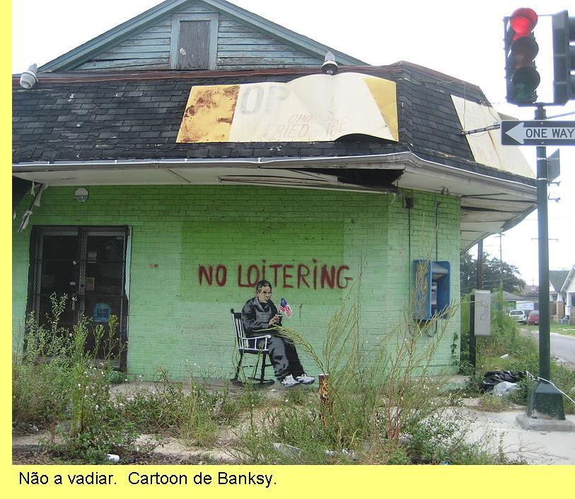 Cartoon de Banksy.