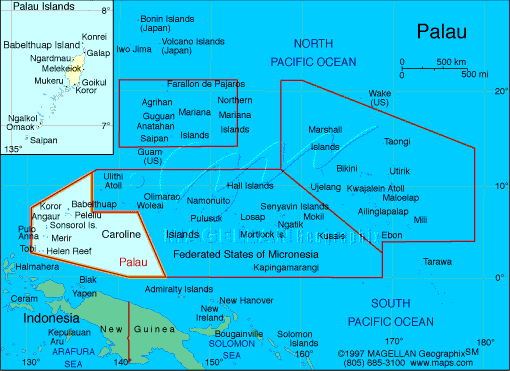 Palau, o 'pa�s aliado' dos EUA.