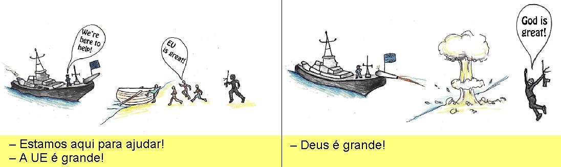 A 'ajuda' da UE.