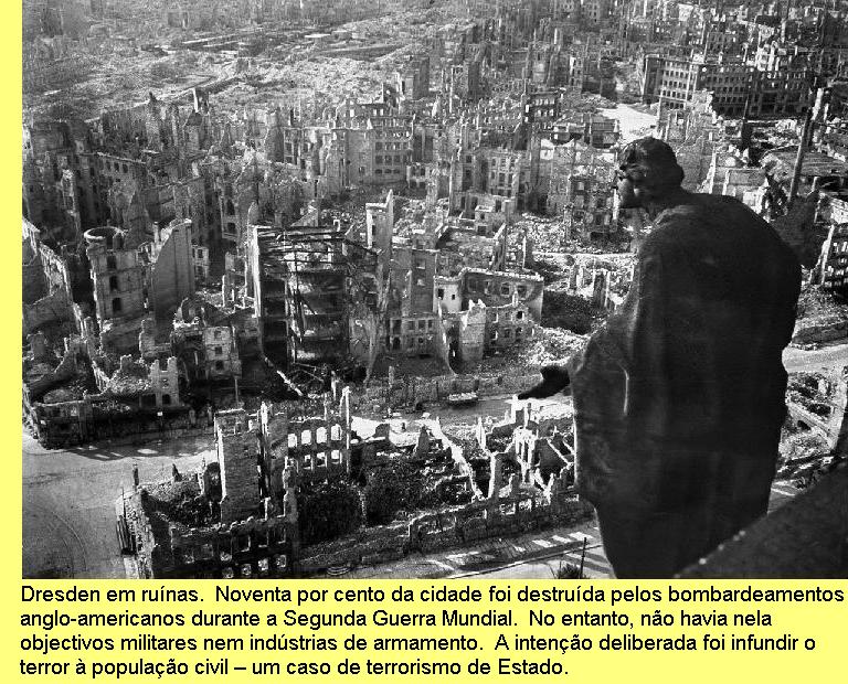 Dresden em ru�nas.