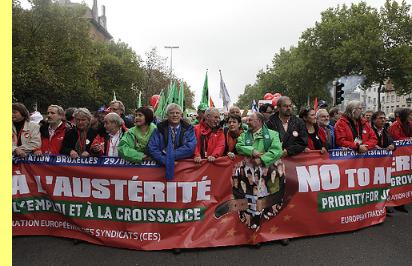 'Manifesta��o em Bruxelas, 29/Setembro/2010.