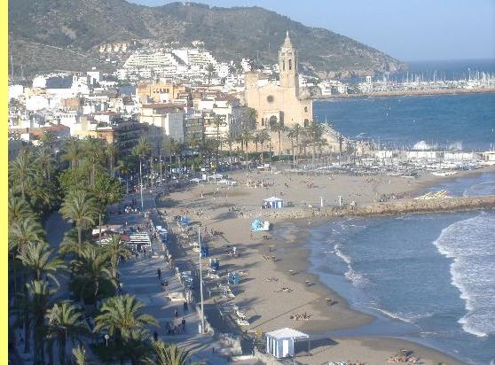 Sitges, na costa catal�.