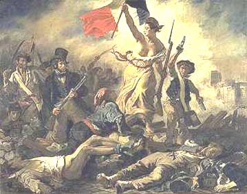 Eugene Delacroix, 'A liberdade guiando o povo'.