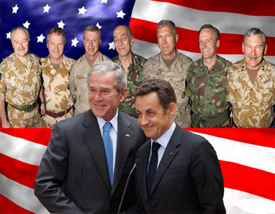 Bush & Sarkozy.