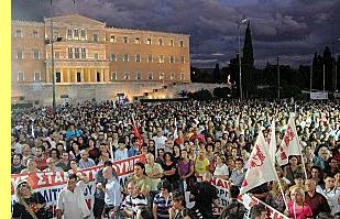 Manifesta��o na Pra�a do Syntagma.