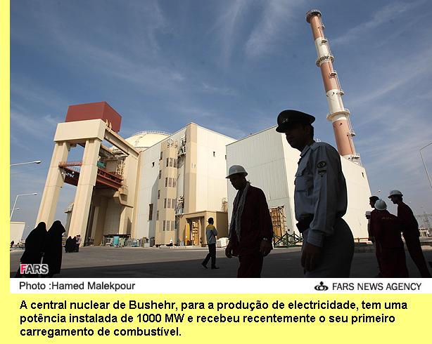 Central electronuclear de Bushehr, no Irão.