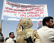 Manifesta��o de protesto em Bagdad.