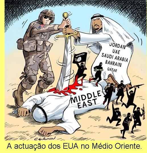 A actua��o dos EUA no M�dio Oriente.