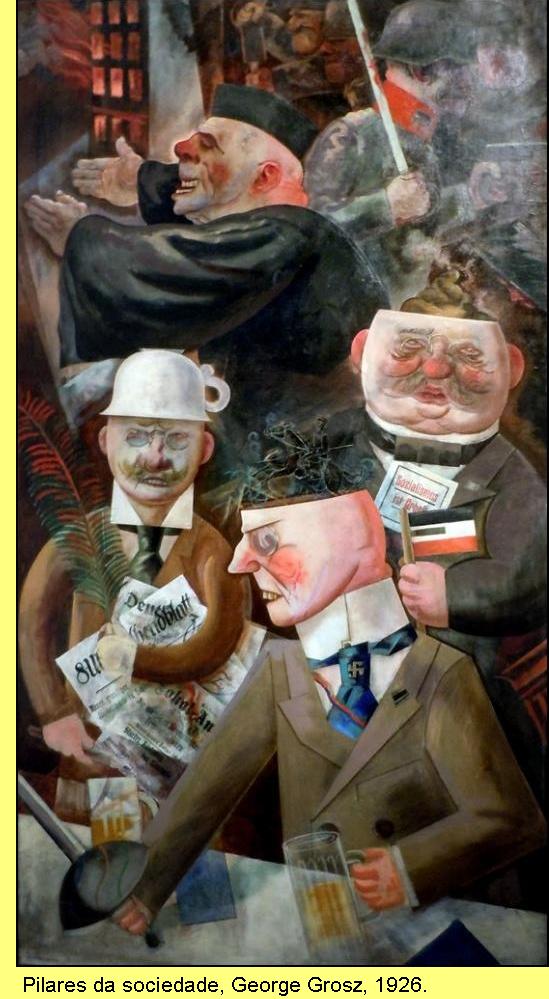 'Pilares da sociedade', George Grosz, 1926.