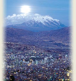 La Paz, a 4000 metros de altitude.