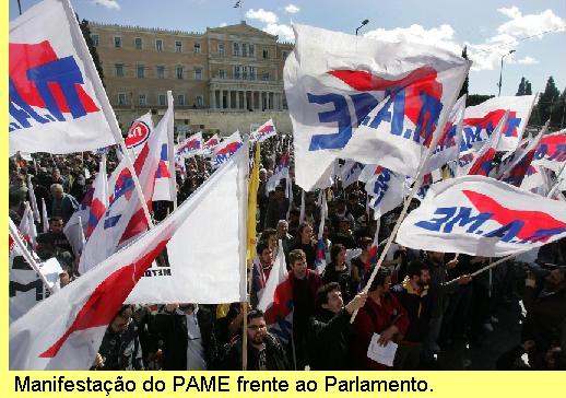 Manifesta��o do PAME.