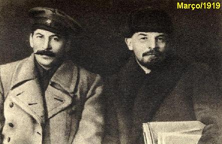 St�line e L�nine em 1919.