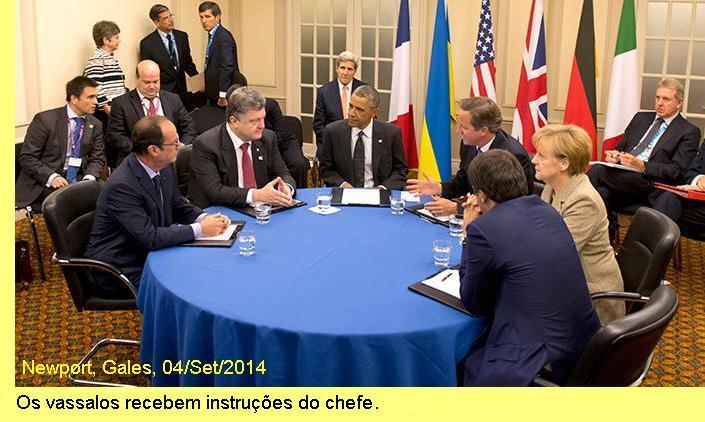 Os vassalos e o chefe.