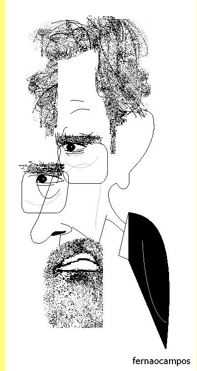 Ant�nio Barreto, cartoon de Fern�o Campos.