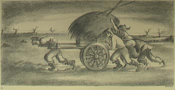 L�pis, sem t�tulo, Julho/1958. Desenho feito na pris�o-fortaleza de Peniche.