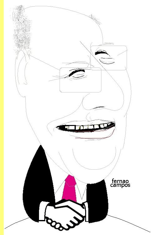 Jo�o Proen�a, cartoon de Fern�o Campos.
