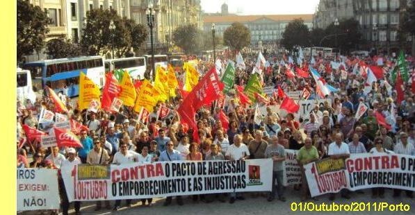 Manifesta��o da CGTP no Porto, 01/Outubro/2011