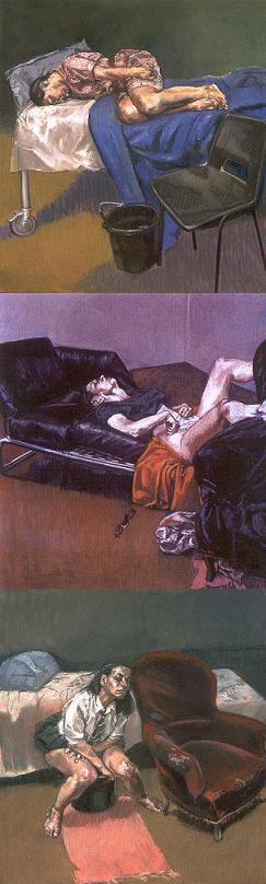 Quadros de Paula Rego, srie sobre o aborto, 1998.
