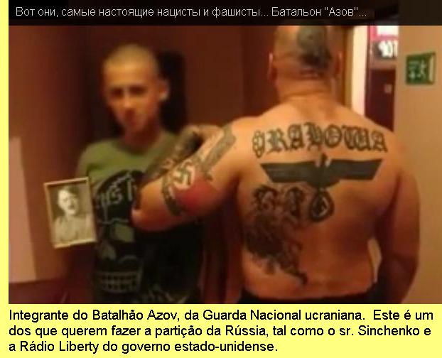 Combatente do Batalh�o Azov, da Guarda Nacional da Ucr�nia.