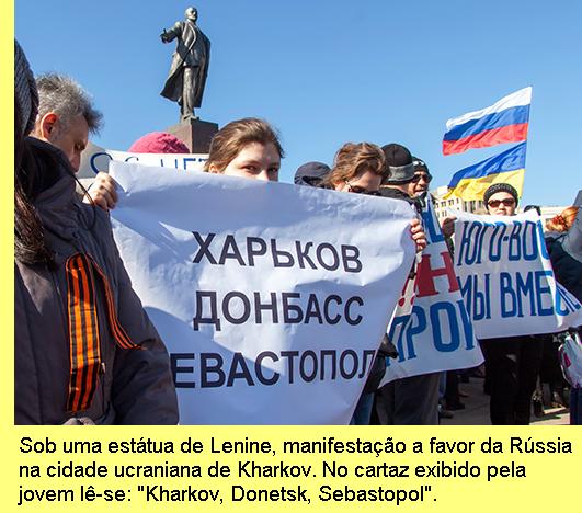 Manifesta��o em Kharkov.