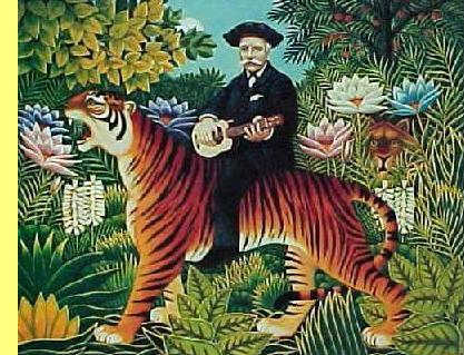 Quadro de Henri Rousseau, 1844-1910.