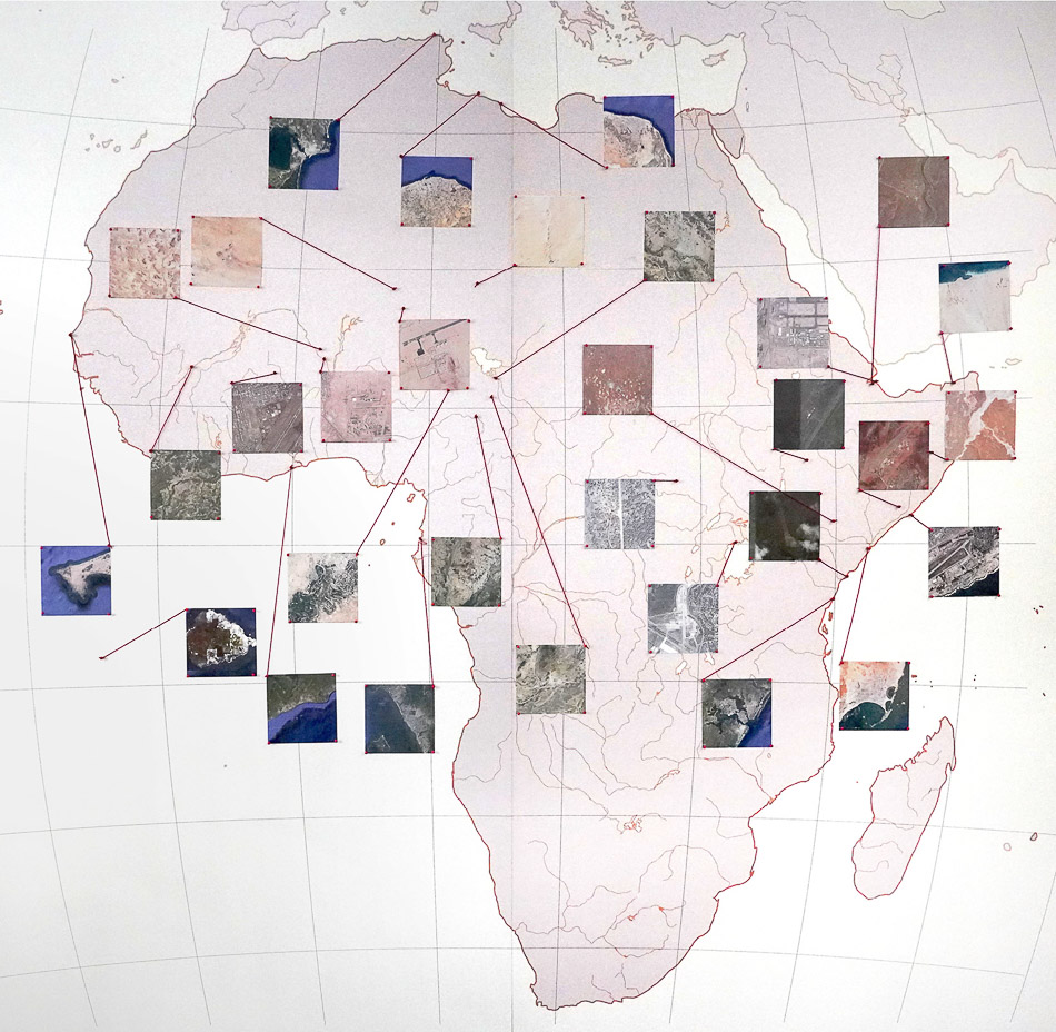 Algumas das bases militares conhecidas do Africom permanentes e semipermanentes no continente africano, 2019.