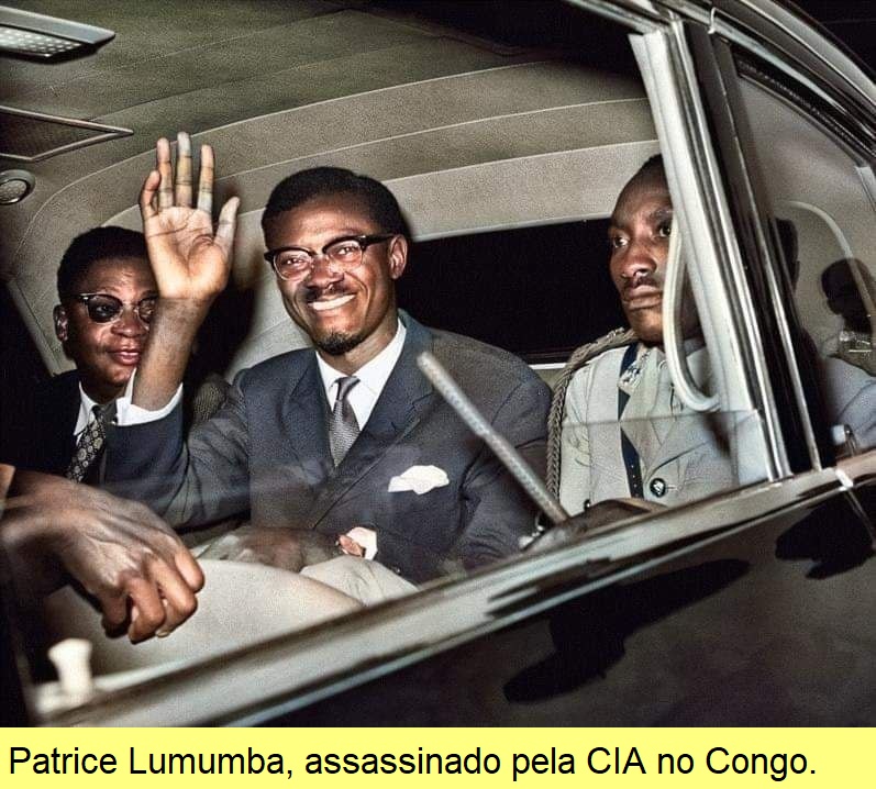 Patrice Lumumba, assassinado pela CIA.