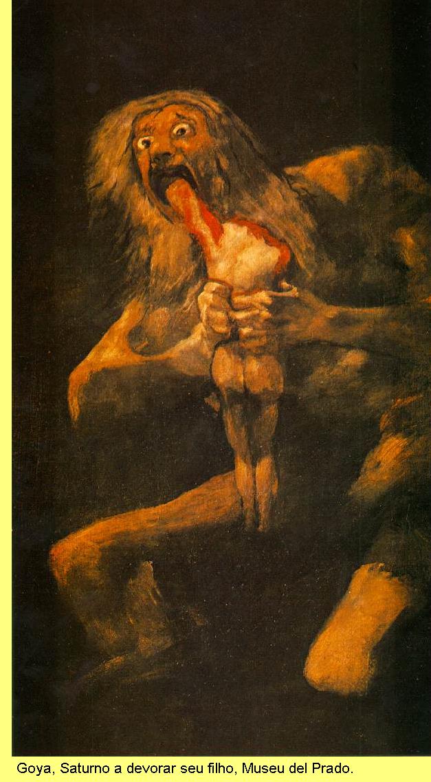 Goya, Saturno a devorar seu filho.