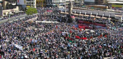 Manifesta��o em El Alto, 06/Junho/05.