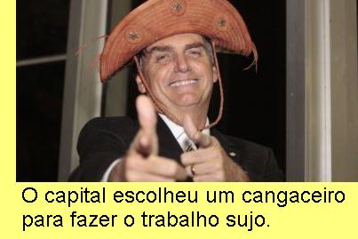 Bolsonaro com chap�u de cangaceiro.