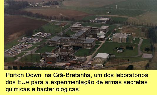Laborat�rio de Porton Down, na Gr�-Bretanha.