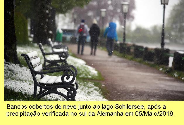 Precipita��o de neve no sul da Alemanha, 05/Maio/2019.