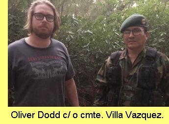 Oliver Dodd com o Comandante Villa Vazquez.