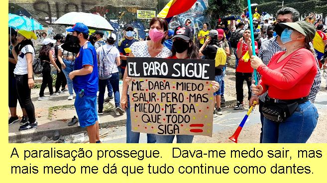 Paralisa��o na Col�mbia.