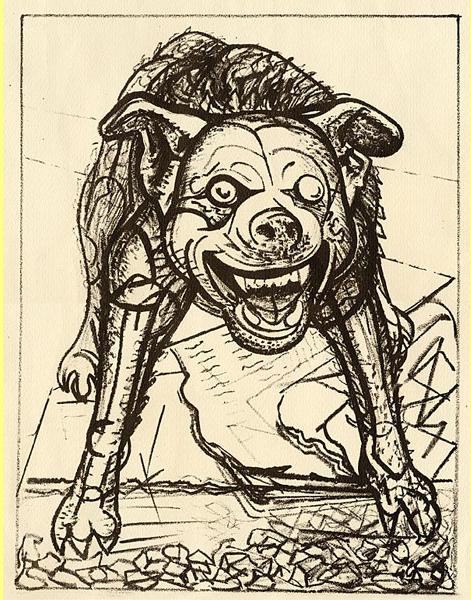 David Alfaro Siqueiros 
'A hiena sobre a Am�rica Latina', David Alfaro Siqueiros, 1931.